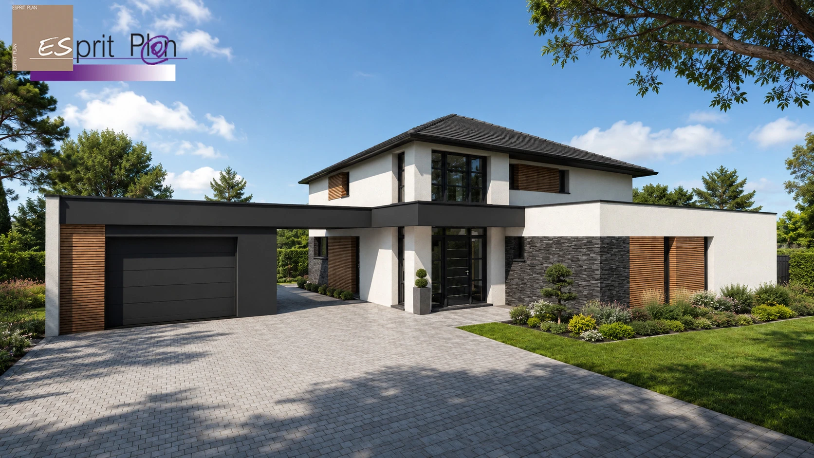 La première impression — Perspective de façade, perspective ESPRIT PLAN