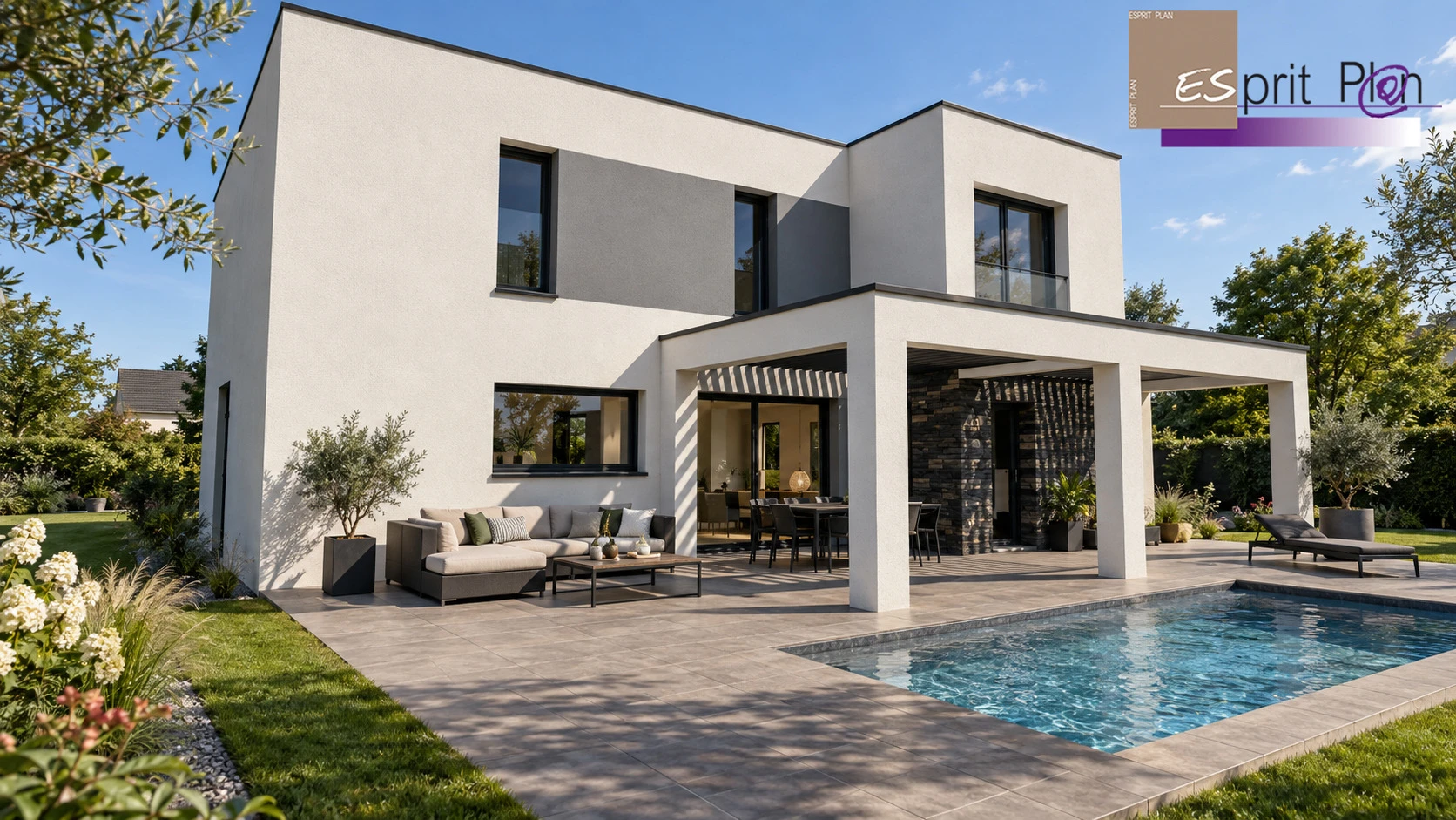 Vivre côté jardin — Maison & terrasse, perspective ESPRIT PLAN